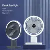 Circulating Rechargeable Tabel Fan With Light